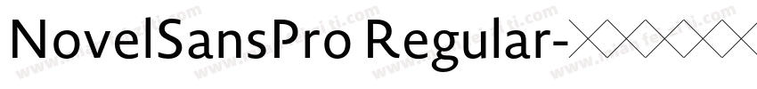 NovelSansPro Regular字体转换